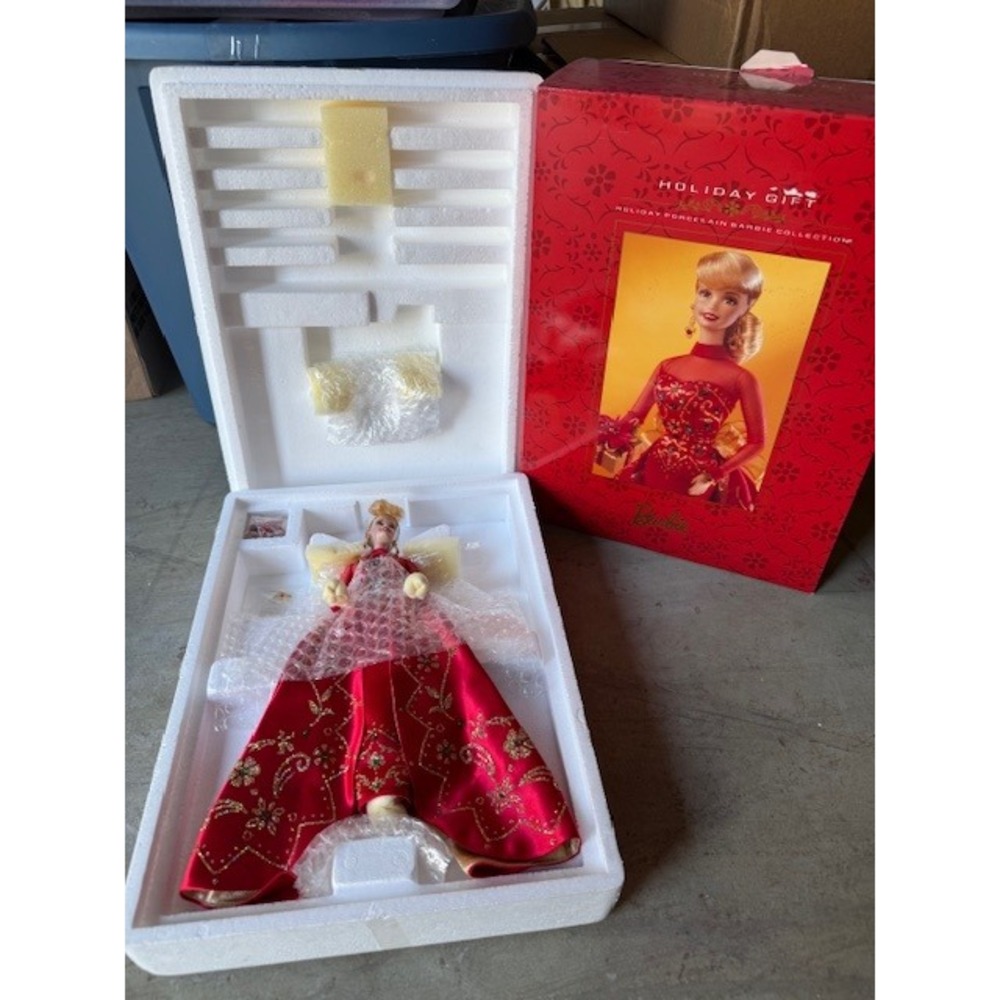 1998 Limited Edition Holiday Gift Porcelain Barbie Doll